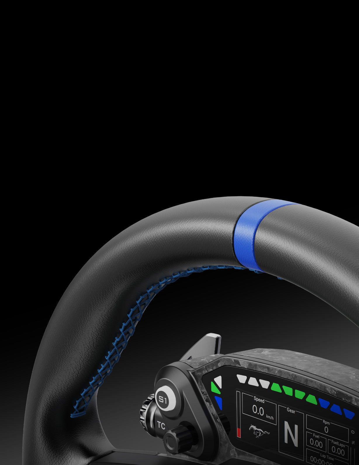 Moza Mustang GTD microfiber leather